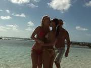Anal Beach 3some