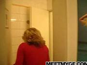 Teen Blonde Fucked In Bathroom