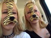 Strapon Twins Take On A Man