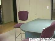 Skinny Teen Reluctantly Takes Off Her Shirt For Our Camera
