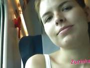 Zuzinka Plays With Dildo In A Crowded Train