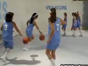 Pretty Teens Give Their Teammate A Gangbang