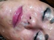 Dining And Bukkake Facial For Brunette