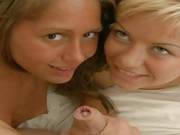 Naughty Girls Jointly Jizz Cock