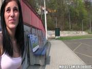 Euro Milf Gets Picked Up At The Bus Stop