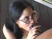 Nicole Parks Spreads Her Lips Round This Stiff Cock