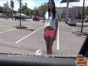 Hot Stranded Teen Gets Hardcore Assfucking As She Gets Picked Up