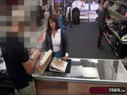 Milf Shows Tits And Sucks A Cock Inside Pawnshops Office For Cash