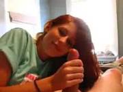 Pretty Redhead Gf Sucking And Swallowing