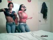 Sexyebonylesbians Masturbates Withdildoonwebcam
