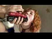 Curly Redhead Teen Dildoed Fisted And Facefucked Sd
