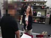 Sexy Business Lady Gets Scammed At Shop With Money Ends Up Blackmailed By The Ow