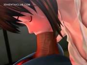 Big Titted Anime Babe Giving Blowjob Gets 