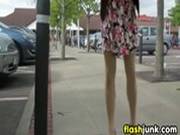 Wind Blowing A Skirt Around