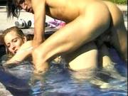 German Whore Drilled By The Pool