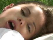 Hot Little Student Gets Slammed On The Grass