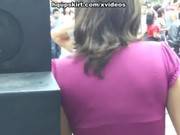 See Up Skirt Of Hot Ass Latin Babe