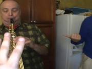 Dude Blows On A Horn And Expects Same In Return 