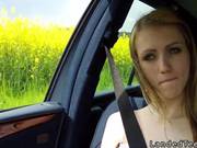 Stranded Teen Fucked On The Hood Outdoors