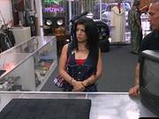 Cuban Chick Selling Her Tv Got Railed By Pervert Pawnkeeper