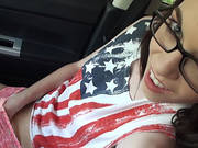 Pretty Hot Babe Tali Dava Gets Horny And Fucked Hard In The Backseat
