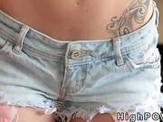 Nice Brunette Teen Interracial Banged Pov
