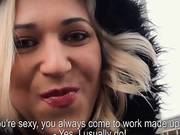 Euro Slut Convinced To Have Sex With Stranger Dude For Cash