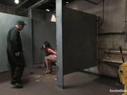 Kinky Chick Is Tied Up In A Dirty Toilet And Forced To Suck A Huge Dick