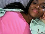 Sweet 18 Year Old Ebony Girl Lets Her White Friend Munch On Her Bald Pussy And Film It
