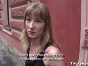 Tricky Agent Talks A Pretty White Babe Into Bending Over For His Thick Cock