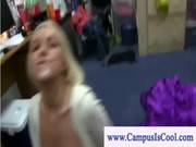 Nasty College Lady With Cum In Her Mouth