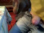 Emo Couple Is Having Sex In The Bedroom And Doing Their Best Not To Be Loud