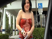 Chubby Brunette Picked Up And Fucked