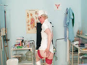 Mature Nurse Finger Fucking At Work