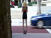 Pantyhose Solo With A Nasty Blonde