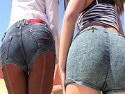 Sexy Cousins Sharing A Big Cock