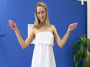 Blonde Beauty Masturbating On Cam
