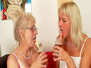 Hot Strapon Fuck Between Two Matures