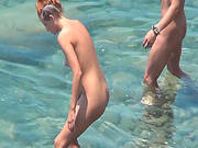 Voyeur Enjoying Nude Hotties In Outdoor