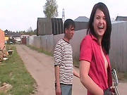 Young Slut Going Wild In Outdoor