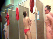 Girls Shower Is Being Watched By Voyeur
