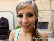 Cute Blonde Ready For Huge Black Dick And Her Booty Is Inspected