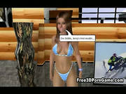 Sexy 3d Cartoon Brunette Babe Sucks And Fucks