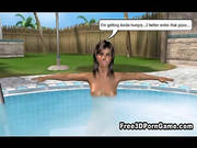 3d Cartoon T-girl Fucks Two Ebony Hotties