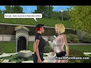 3d Cartoon Tranny Cop Fucks A Big Tits Blonde