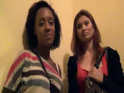 Two Hot Slutty Teens Earn Cash For A Threesome