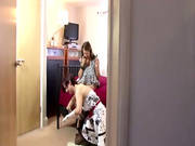 Slutty Lesbians In Stockings Get Off
