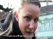 Innocent Czech Girl Takes Money From Stranger For Public Sex
