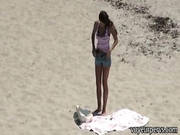 Bikini Beach Babe Pussy Fucked Hard After Being Spied On