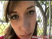 Horny Cheerleader With Tight Ass